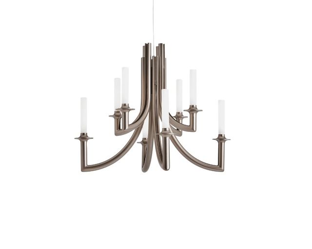 Lampadario khan colore bronzo opaco