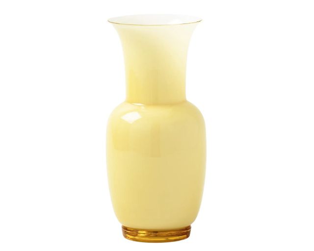 Vaso opalino vetro di murano burro e lattimo