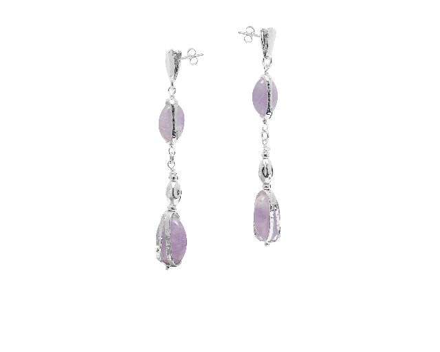 Earrings Provenza Silver With Amethyst Selezione Zanolli 171493 922mpor7484