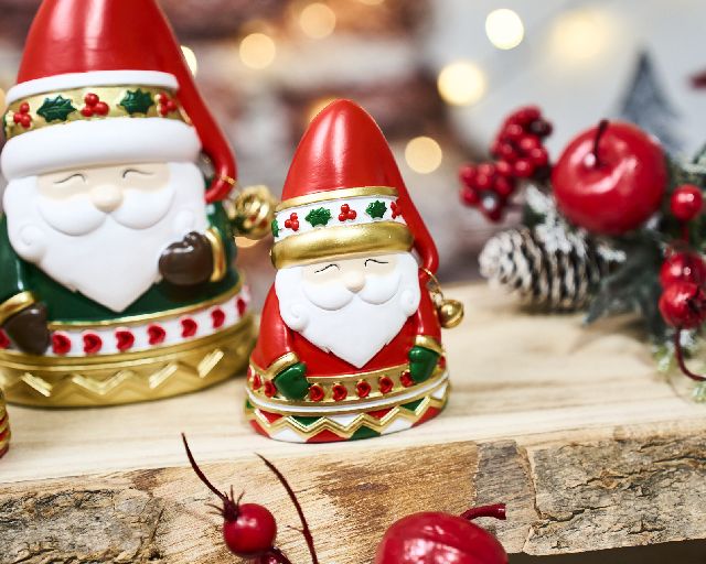 Idea regalo natale babbo natale con campanellino