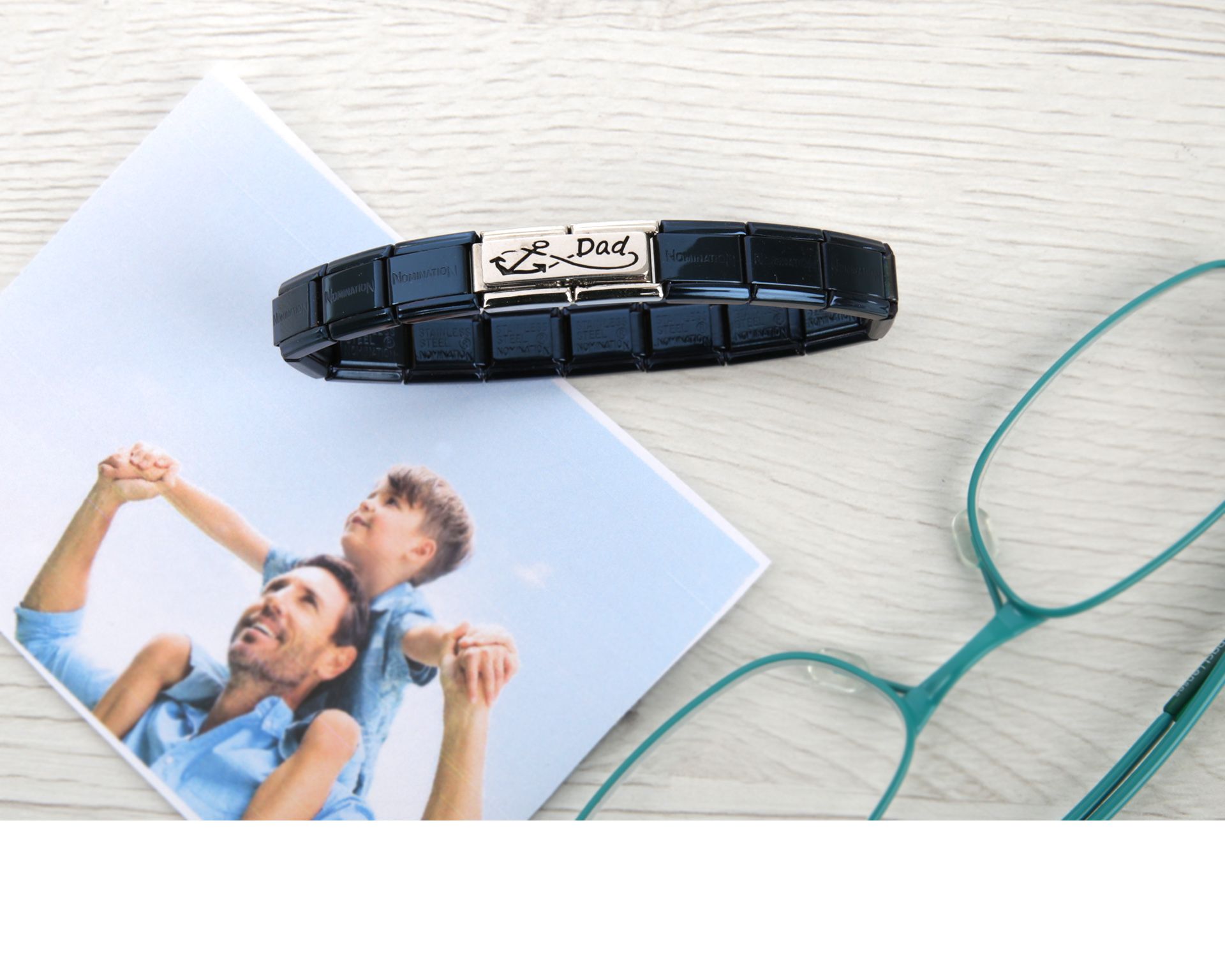 Bracelet Composable Steel Dad Nomination 161662 754brcpapa