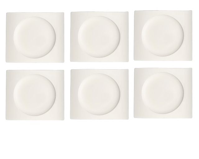Dessert plate set newwave porcelain 6 pieces