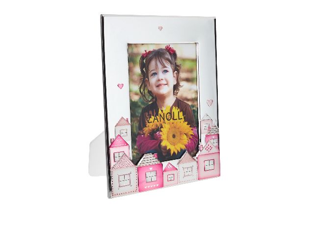 Cornice casette argento pvd rosa