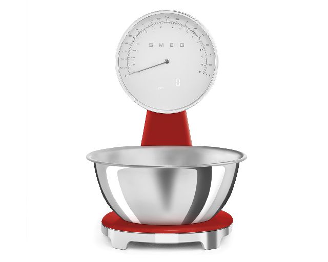 Bilancia da cucina 50's style rosso