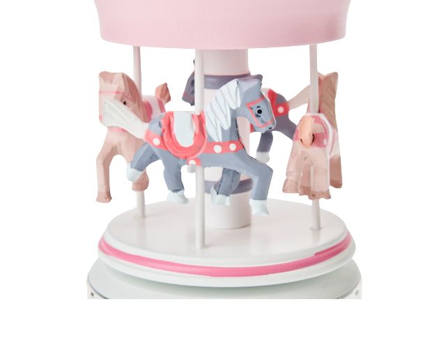 Music Box Horses Carousel Pink Selezione Zanolli 188458 44521099ra