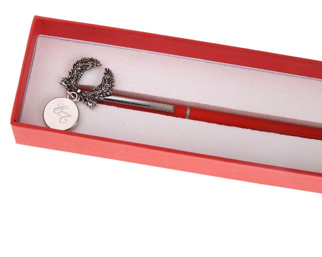 Pen With Laurel Pendant And Box Selezione Zanolli 153459 912mz19112