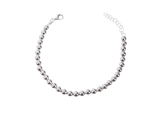 Balls bracelet silver with extension