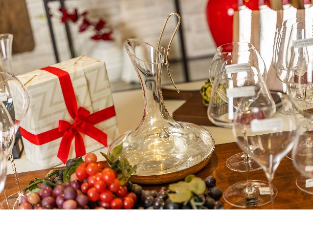 Decanter trilaminated silver with mixer