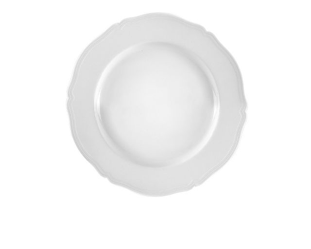 Piatto piano antico doccia porcellana bianco