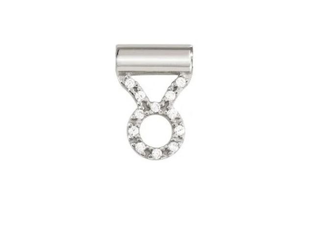 Pendant seimia silver taurus with zircons