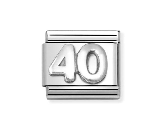 Number 40 composable steel and silver