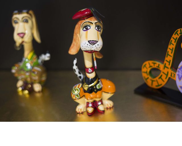 Dog juliette s hand painted