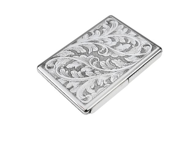 Portasigarette Argento Con Incisione Floreale Selezione Zanolli 140021 5660553psis0