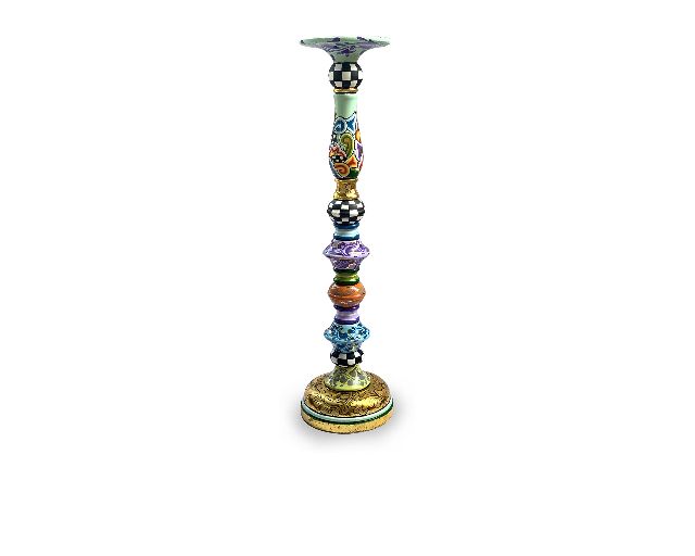Candlestick L Hand Painted Toms Drag 166697 753td4521