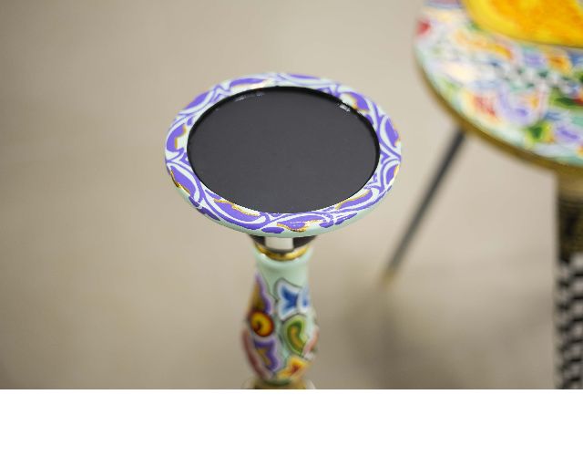 Candlestick L Hand Painted Toms Drag 166697 753td4521
