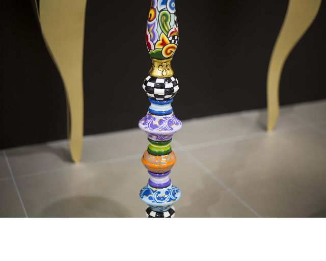 Candlestick L Hand Painted Toms Drag 166697 753td4521