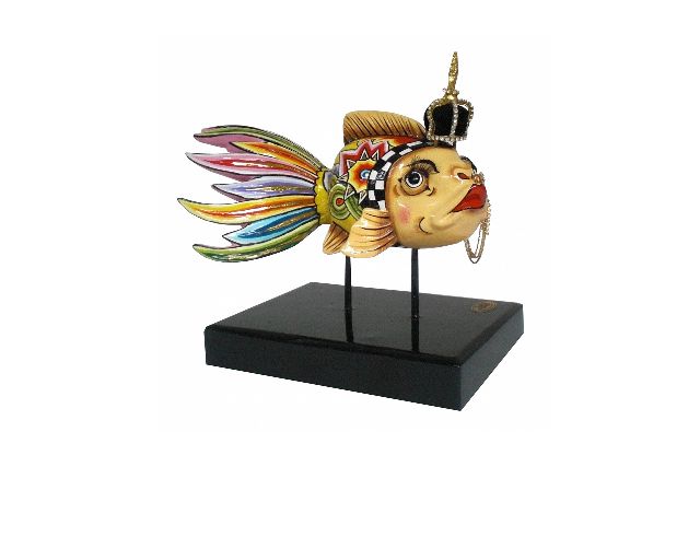 Drag goldfish s dipinto a mano