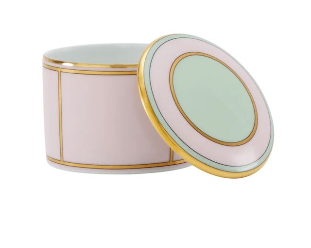 Scatola Con Coperchio Diva Porcellana Rosa Richard Ginori 183630 F01700co4000080d02