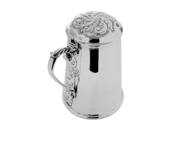 Boccale Argento Con Stemma E Coperchio Selezione Zanolli