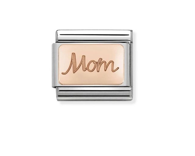 Mom composable steel and rosè gold