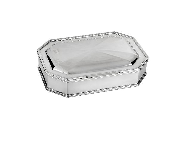 Scatola ottagonale argento