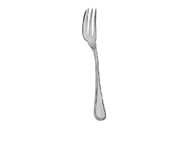 Dessert fork with sharp side silver in english style