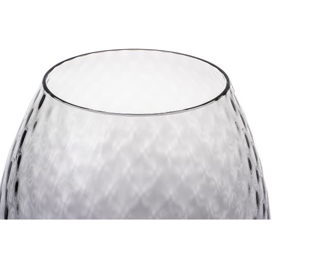 Vaso Portacandela Macrame Xxl Vetro Di Murano Color Grigio Nasonmoretti 174258 843macramexxlosb