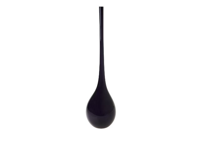 Vase bolle murano glass periwinkle