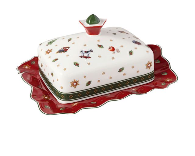 Idea regalo natale burriera toy's delight porcellana
