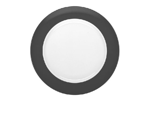 Dinner plate sunny day grey porcelain