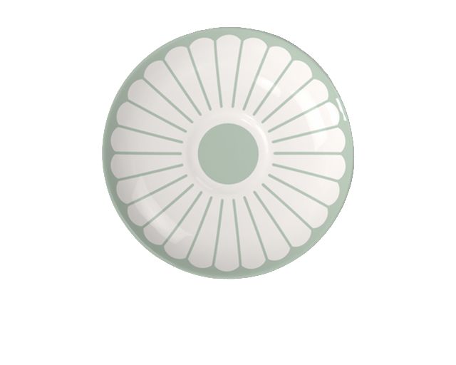 Piattino tazza caffè fleur vert porcellana
