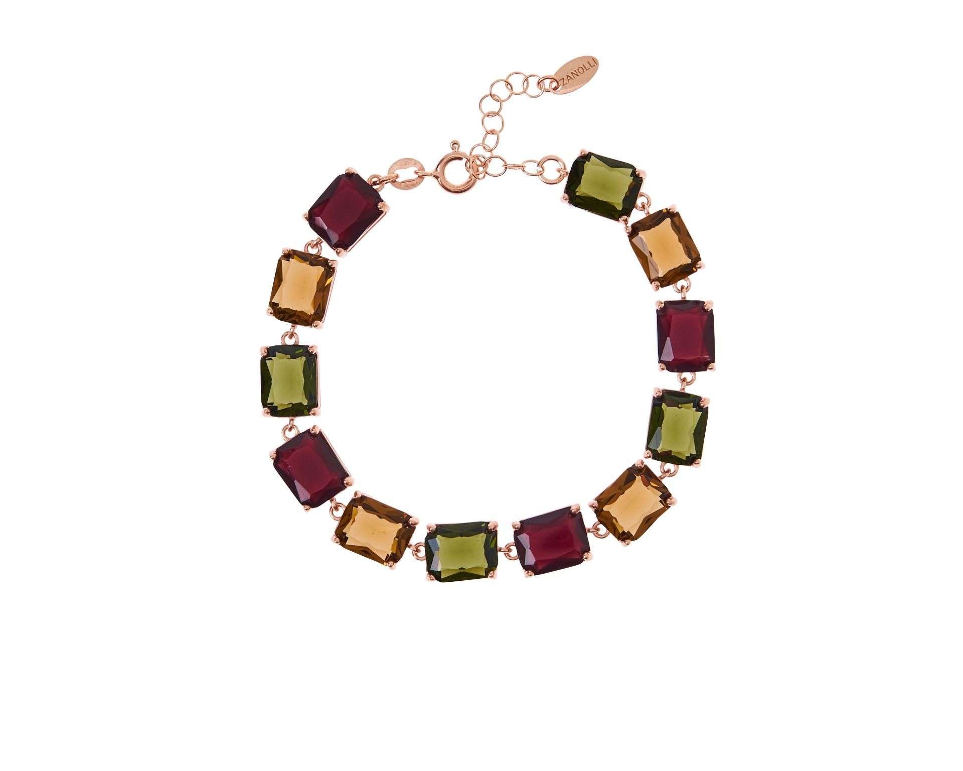 Bracciale Argento Rose Con Cristalli Incastonati Selezione Zanolli 177998 726br2372a
