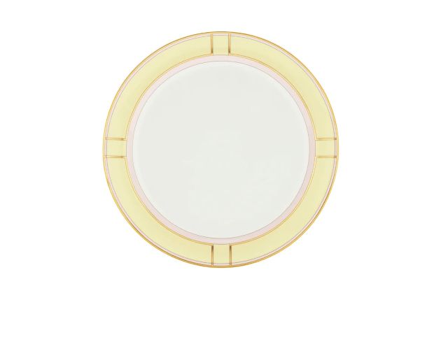 Dinner plate diva porcelain yellow