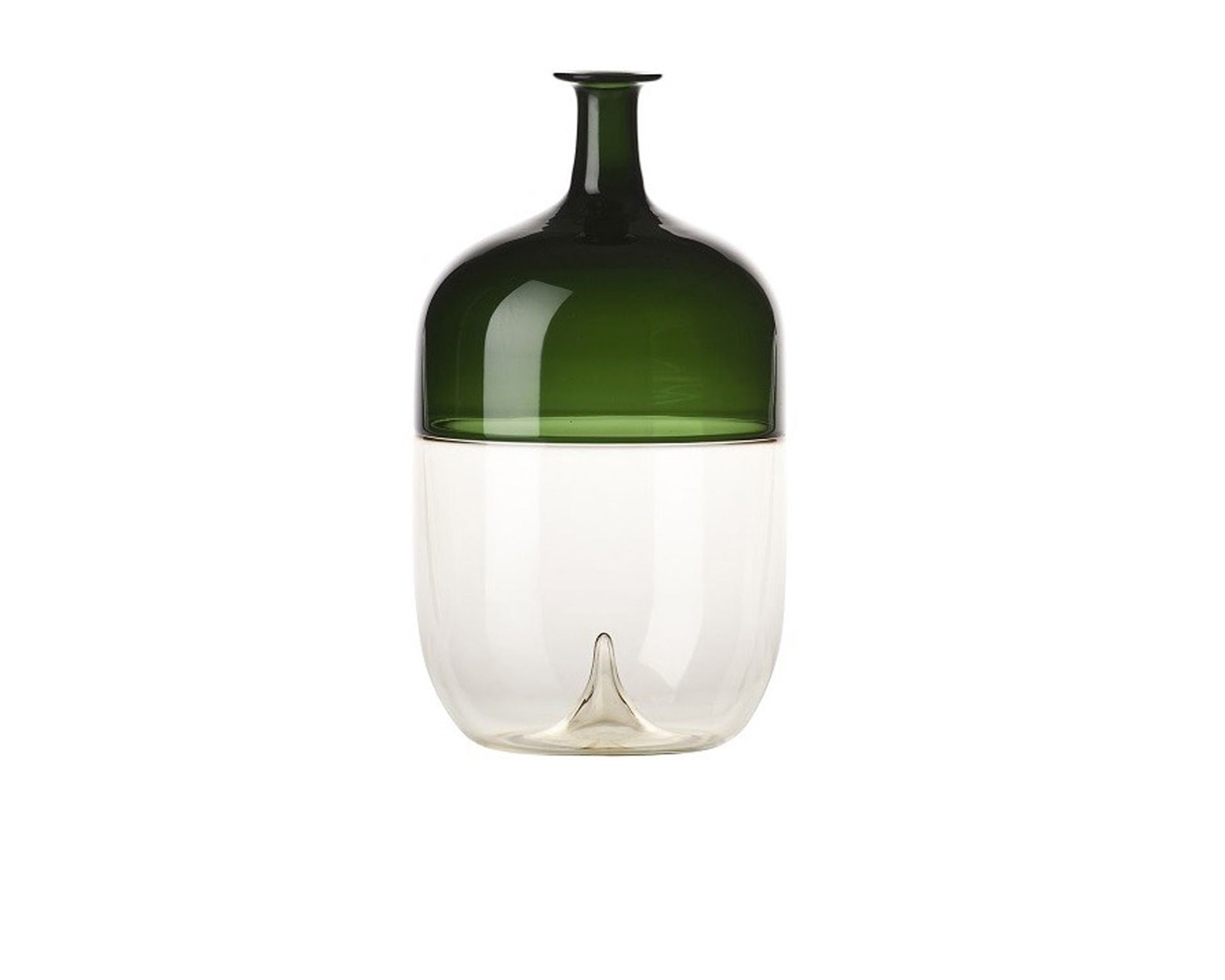 Vase Bolle Murano Glass Yellow And Apple Green Venini 146226 93150302pgvm