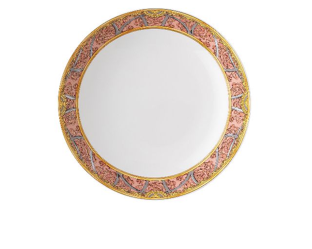 Soup plate la scala del palazzo porcelain pink
