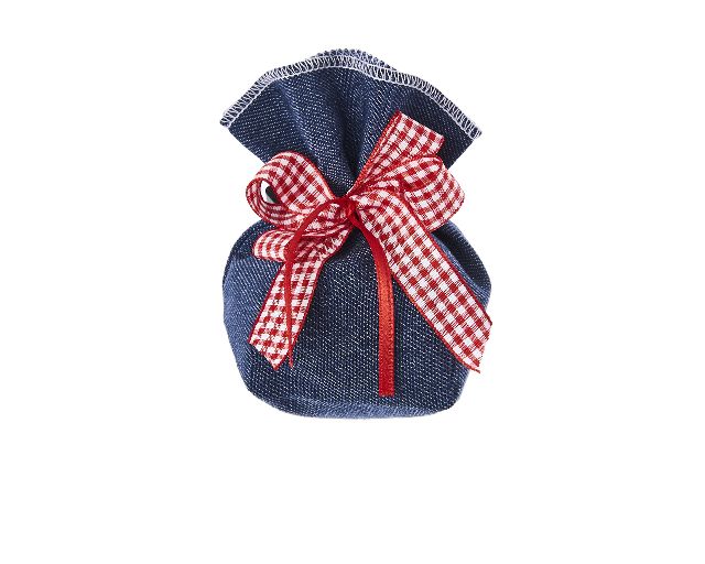 Favor sugared almonds blue and red