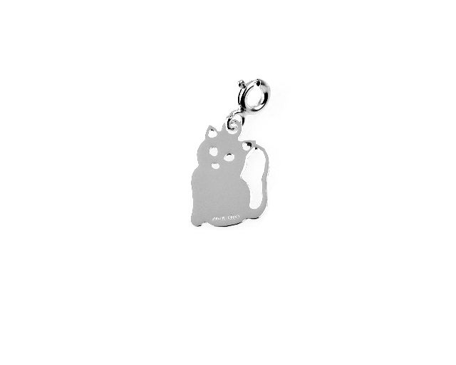 Pendant cat silver