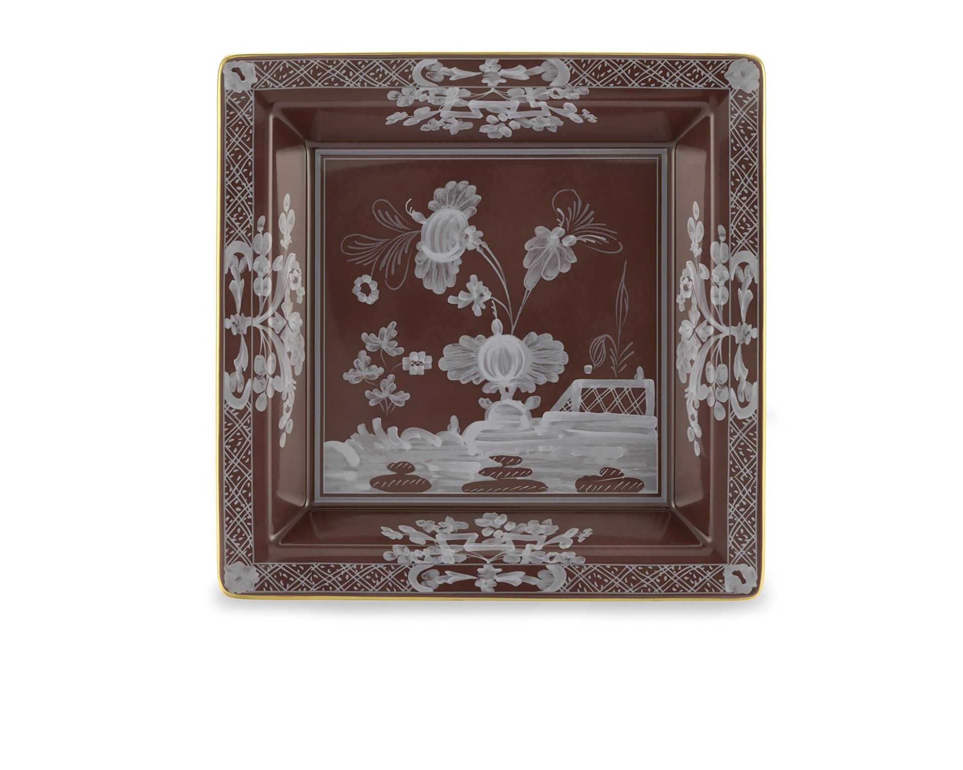Valet Tray Oriente Italiano Castagn Porcelain Richard Ginori 186816 F01702g68360124b67