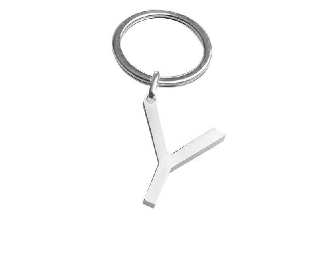 Keychain silver y letter