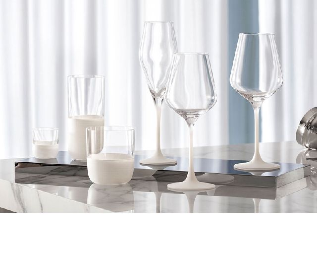 Set Bicchieri Manufacture Rock Bianco Cristallo 4 Pezzi Old Fashion Villeroy E Boch