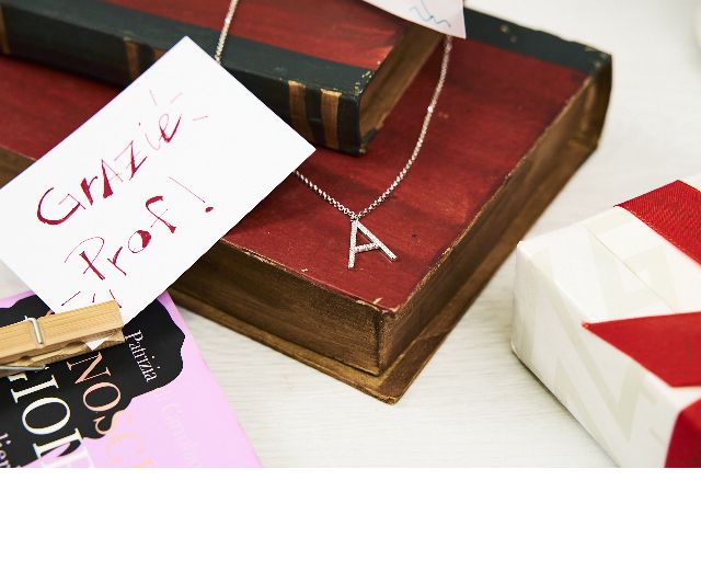 Necklace Dancing Names Silver With A Letter Pendant In Cubic Zirconia Sovrani 176446 814j050a
