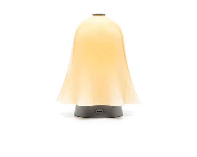 Lampada Da Tavolo Fantasmino Vetro Di Murano Ricaricabile Ambra Venini 174991 93184760aa