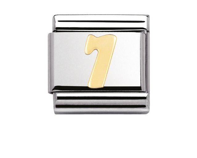 7 number composable steel and gold