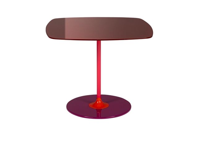 Table thierry steel bordeaux
