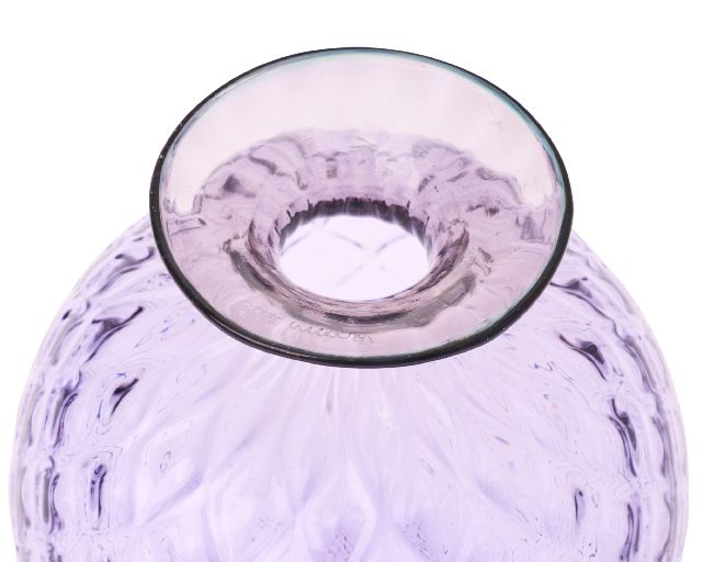 Vase Monofiore Balloton Murano Glass Lilac With Mint Green Ring Venini 190279 93110014llvt