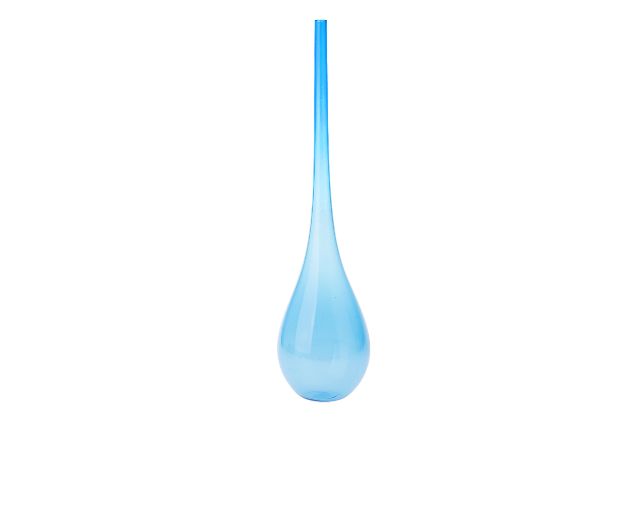 Vase bolle murano glass aquamarine