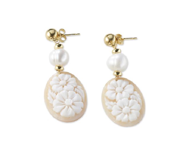 Earrings moonlight silver