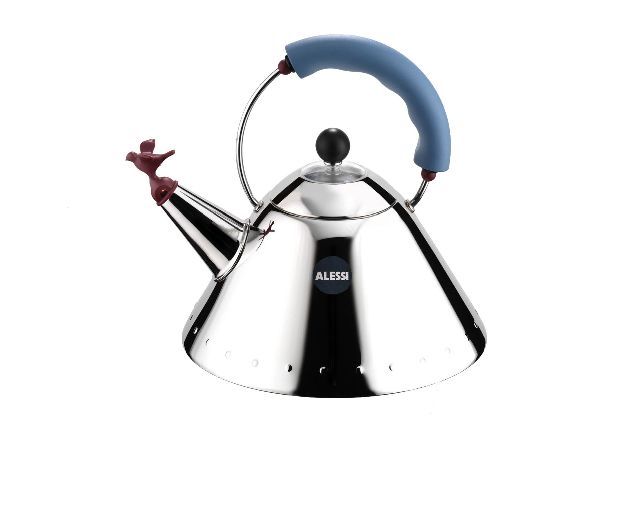 Kettle 9093 steel with blue handle