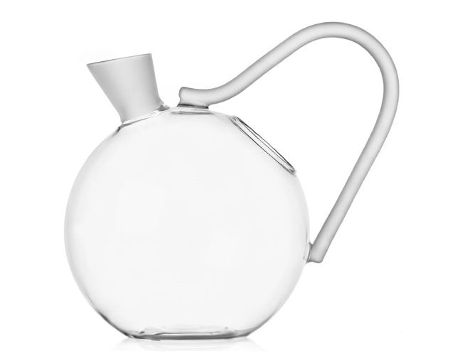 Pitcher/decanter travasi clear-frosted