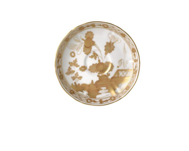 Piatto caffè oriente italiano aurum porcellana